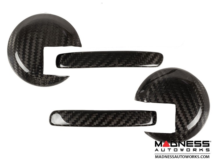 FIAT 500 Interior Door Handle Kit Carbon Fiber
